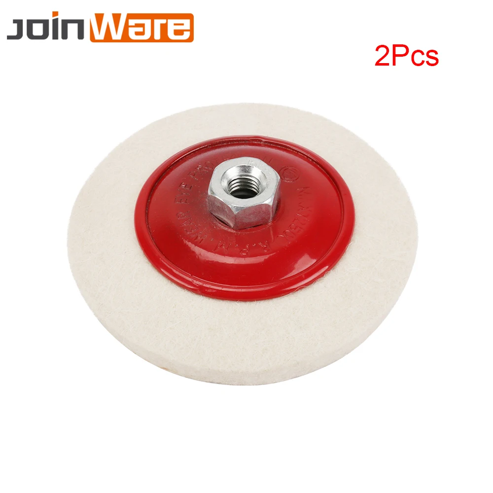

2Pcs 4'' Polishing Pad Wool Buffing Wheel Grinder Felt Polishing Disc For M10 Grinder Machine 100mm