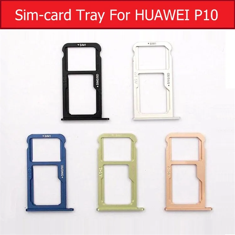 

Genuine SIM Card Tray Slot With Card For Huawei P10 VTR-AL00 L09 L29 TL00 Sim &Memory Card Tray Holder Reader Accessory Parts