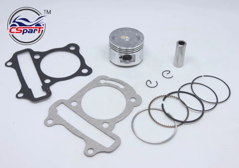 Conjunto de anillos de pistón de cilindro de 47mm de diámetro grande para GY6 50cc a 80cc 4 tiempos ciclomotor ATV con 139QMB 139QMA del motor