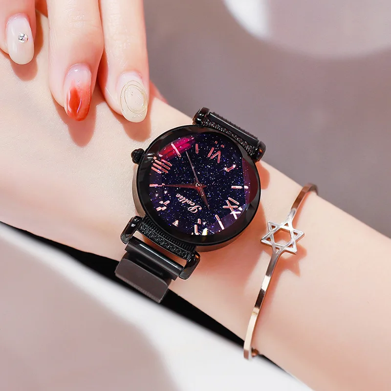 MIARA. L 2019 горячий стиль часы «звездное небо» женские часы водостойкие корейское издание модные высококлассные кварцевые часы кросс-Бордер