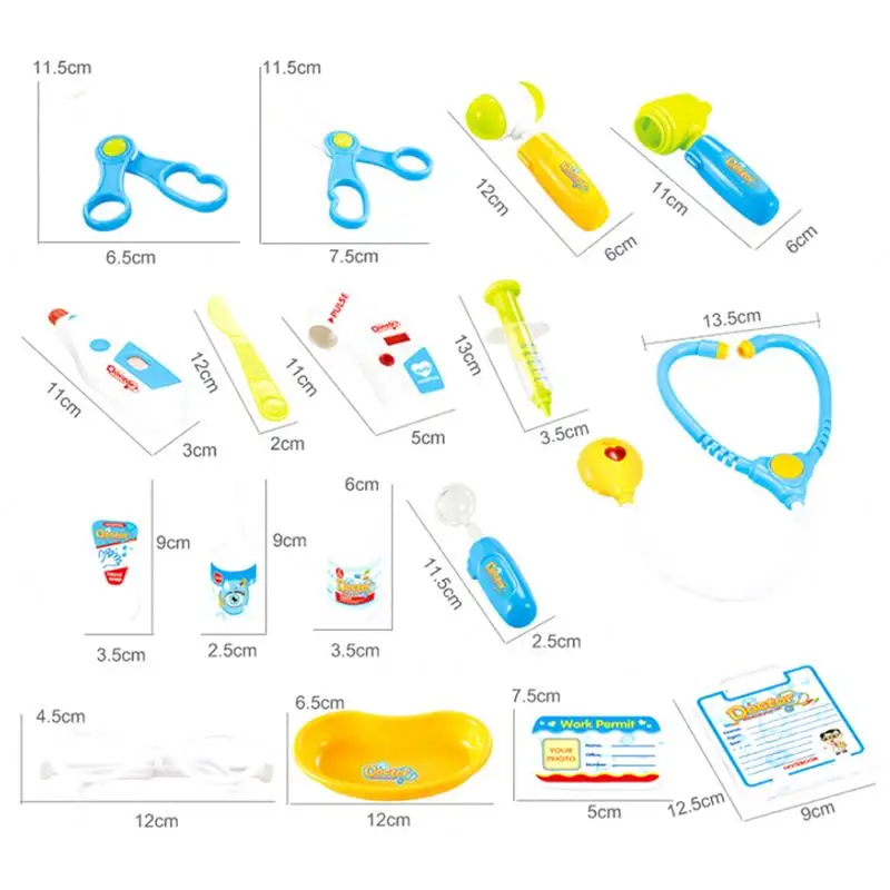 Simulazione Elettrica Elettrocardiogramma Medico Kit Giochi di imitazione Stetoscopio Scatola della Medicina Set Giocattolo Trolley Per I Bambini Nuovo
