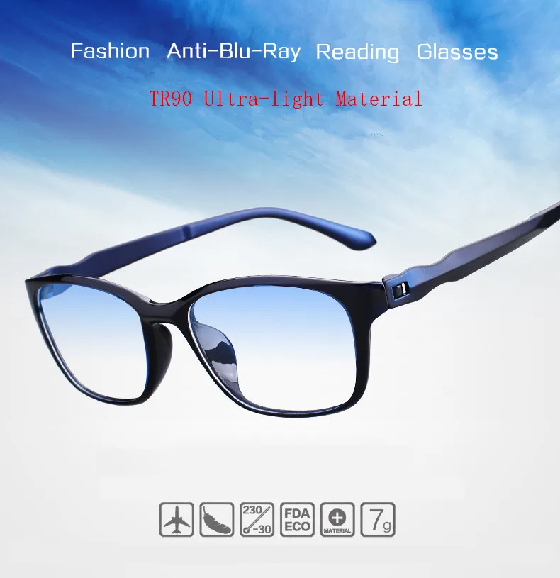 JN впечатление 4 шт. в упаковке, защищающими от вредного синего излучения, очки для чтения, Для мужчин Для женщин высокое качество TR90 Материал чтения очки по рецепту+ 1,0-4