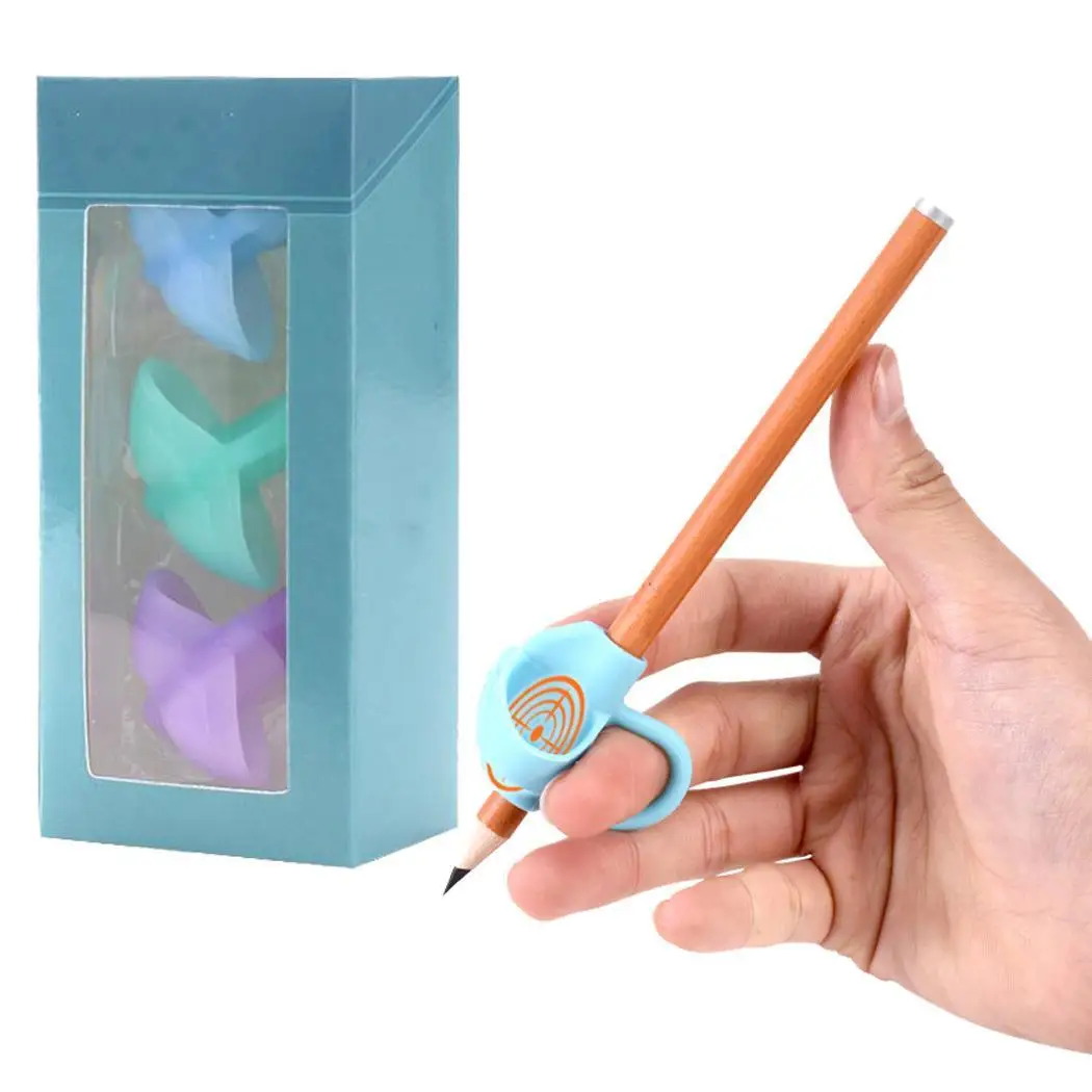 

Two-Finger Silicone Grip Pen Correction Device Learning Writing Tool Casual 3pcs x Stationery 3-12Years
