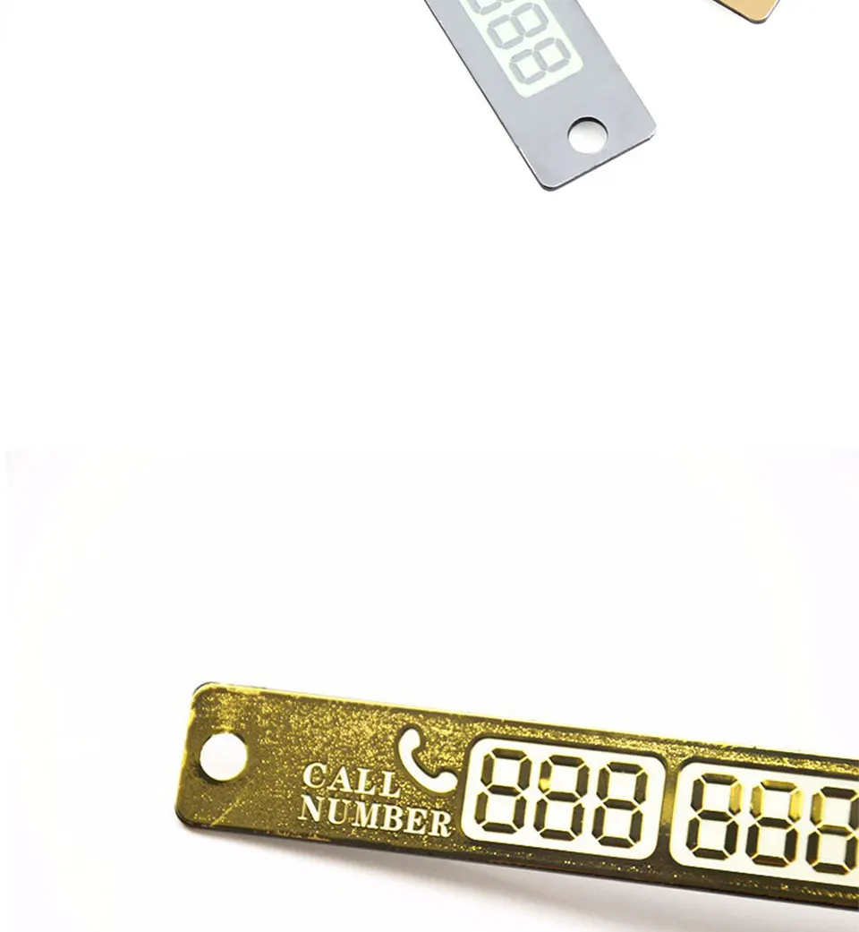 Night Light Temporary Car Parking Notification Card Telephone Number Plate Stickers Universal Auto Phone Number Card (6)
