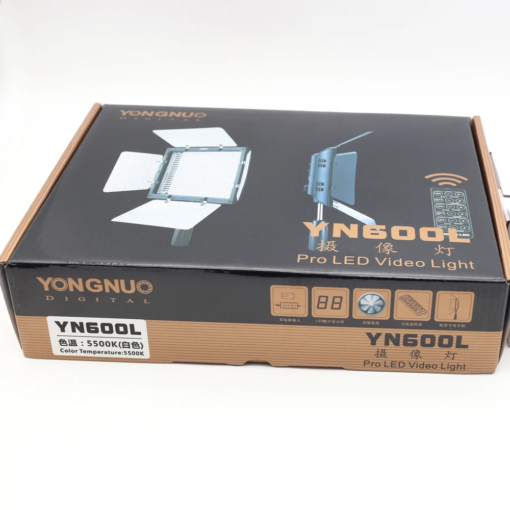YONGNUO YN600L YN600 YN 600 светодиодный светильник Панель 5500K светодиодный светильник для фотографии s для видео светильник с беспроводным 2,4G дистанционным управлением