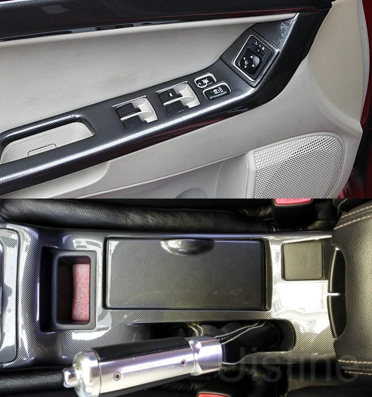 

Power window Door Handle dashboard Air outlet car trim Gear box Decorative accessories For Mitsubishi Lancer ex evo 2009-2016