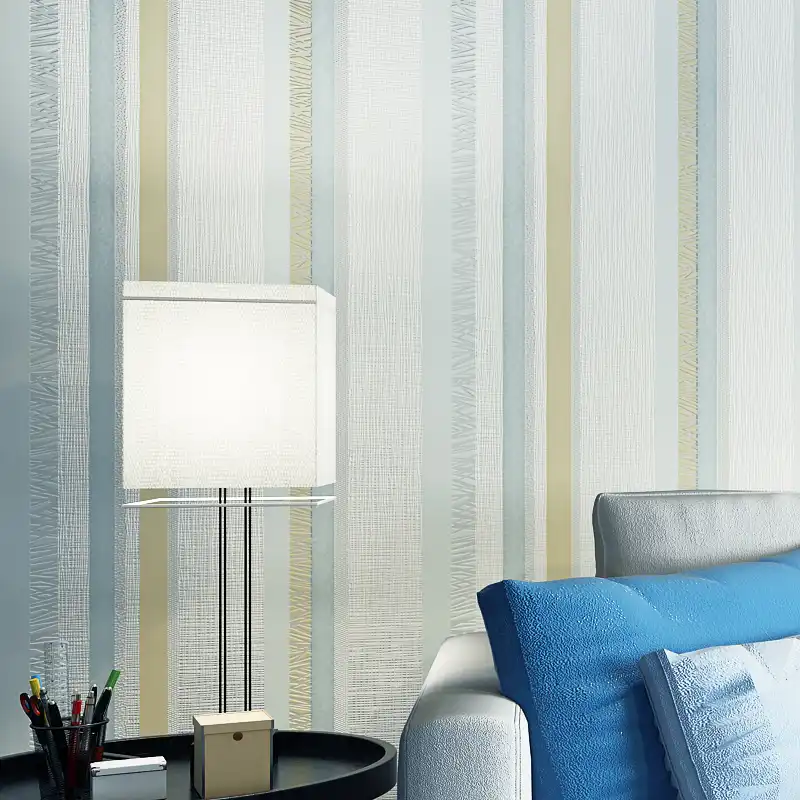 Dusky pink marble self stripe washable vinyl wallpaper