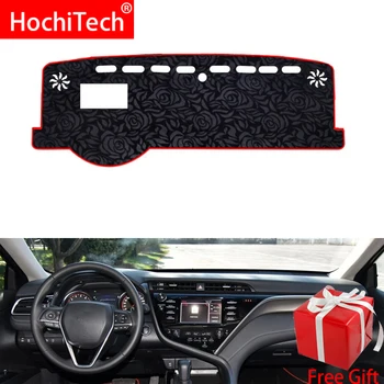 

Rose Pattern Non-slip Dashmat Dash Mat Dashboard Cover Pad Cover Carpet Car Sticker for Toyota camry 2018 2019 Car Styling