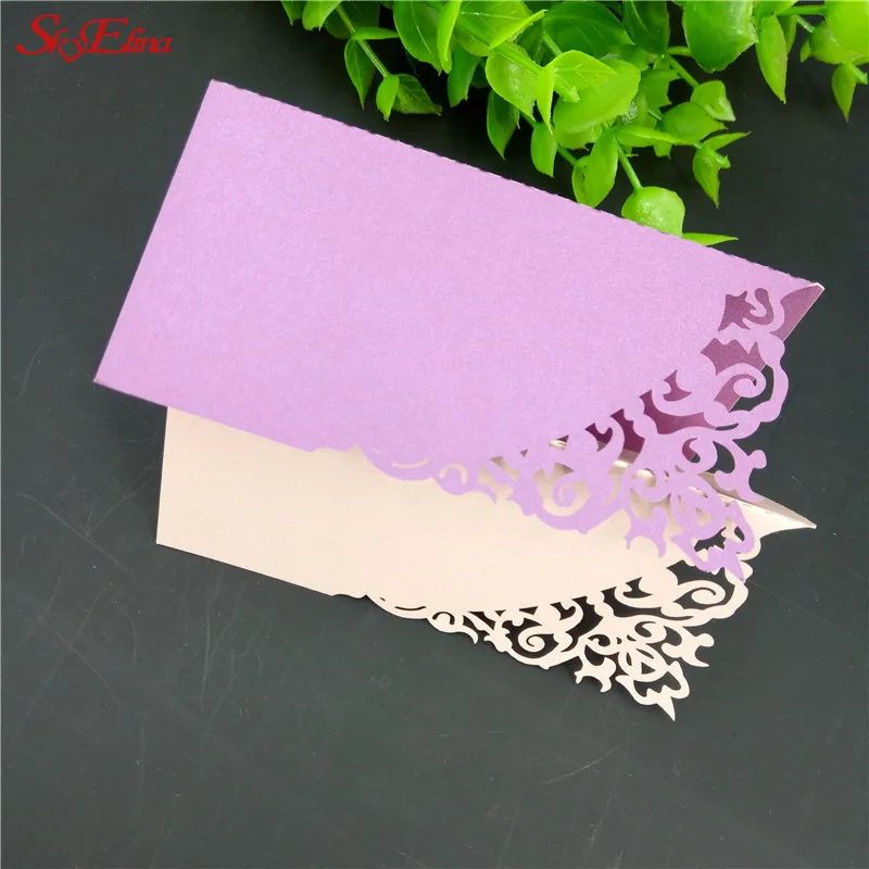 100pcsLot Hollow out Luxury Table Name Place Cards Wedding Christmas Birthday Party Invite Cards Table Decoration Favor5zSH870 (39)