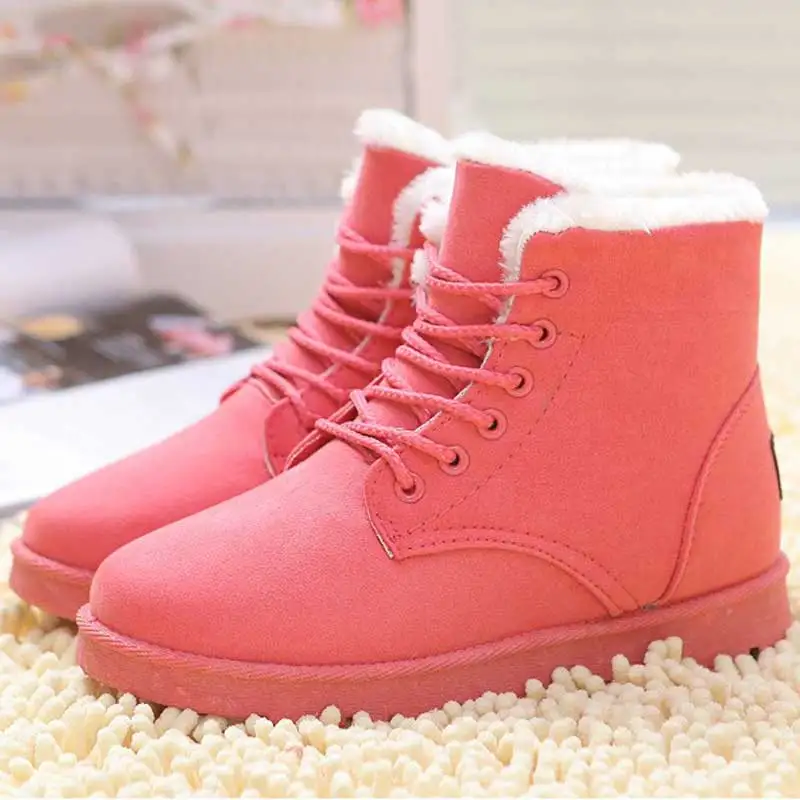Модные теплые зимние ботинки Теплые женские ботильоны Bota Feminina Женская обувь Botte