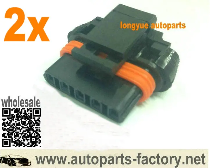 

longyue 2pcs 94-97 7.3L PowerStroke Valve Cover Harness Connector Repair Kit Case For Ford