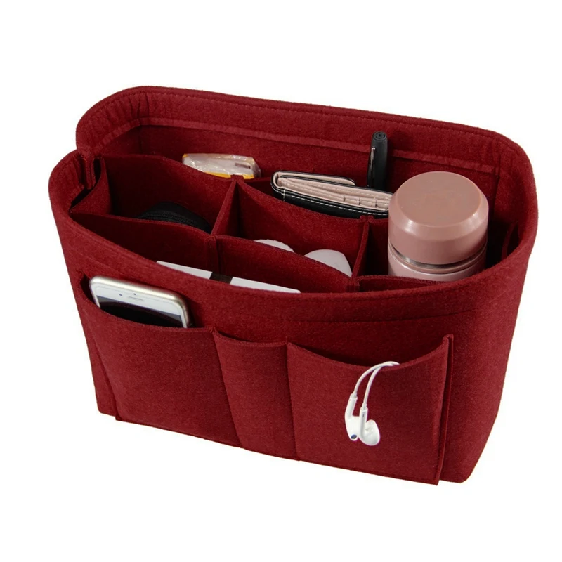 

Ladies Makeup Bag Organizer Insert Bag Handbag Organizer Insert Multi-functional Travel Cosmetic Bag Girl Toiletry Storage Bags