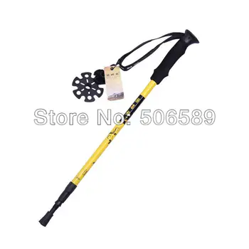 

free shipping walking stick camping sticks 65-135cm 0.23kg carbon fiber