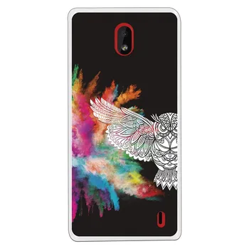

Stand case costume drawing Owl WP006 for Nokia 1 Plus