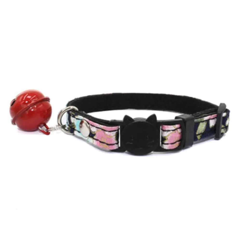 Pet Leash Collar Dog Training Outdoor Adjustable  Pet Soft Fiber Pet Training Flower Collar