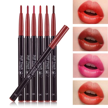 

QIC automatic lip liner pencil rose red waterproof long lasting lip crayon velvet matte lip contour pen Q901