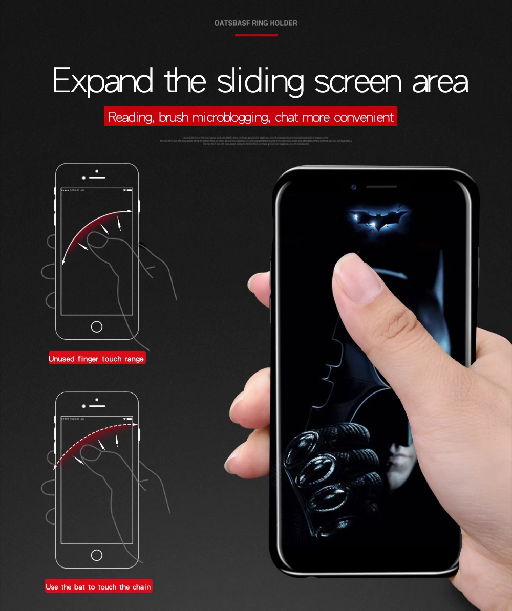 Универсальная подставка попсокет для телефона 360 градусов с изображением Бэтмена, Роскошный металлический держатель для телефона с кольцом на палец для всех смартфонов
