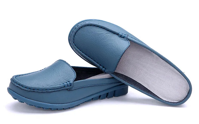 leather clog slippers