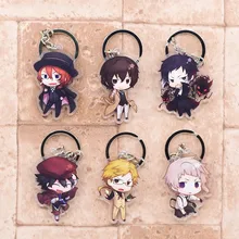 2019 Bungo Stray Dogs Keychain Double Sided Key Chain Acrylic Pendant Anime Accessories Cartoon Key Ring 2019 Bungo Stray Dogs Keychain Double Sided Key Chain Acrylic Pendant Anime Accessories Cartoon Key Ring