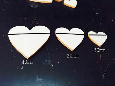 100 шт. деревенский деревянный свадебный стол с сердечками украшение из