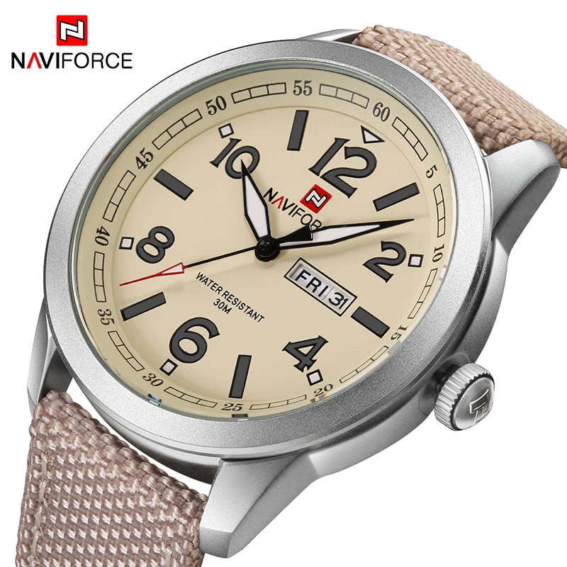 NAVIFORCE мужские часы военные спортивные кварцевые люксовый бренд модные
