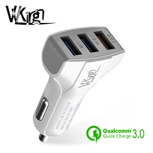 VVKing Быстрая зарядка 3,0 3 USB порт автомобильное зарядное устройство QC 3,0 Быстрая зарядка для iPhone samsung huawei Xiaomi LG телефон автомобильный зарядный адаптер