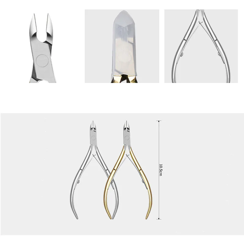 

Nail Cuticle Nipper Stainless Steel Gold Silver Tweezer Clipper Dead Skin Remover Scissor Plier Manicure Nail Art Tool