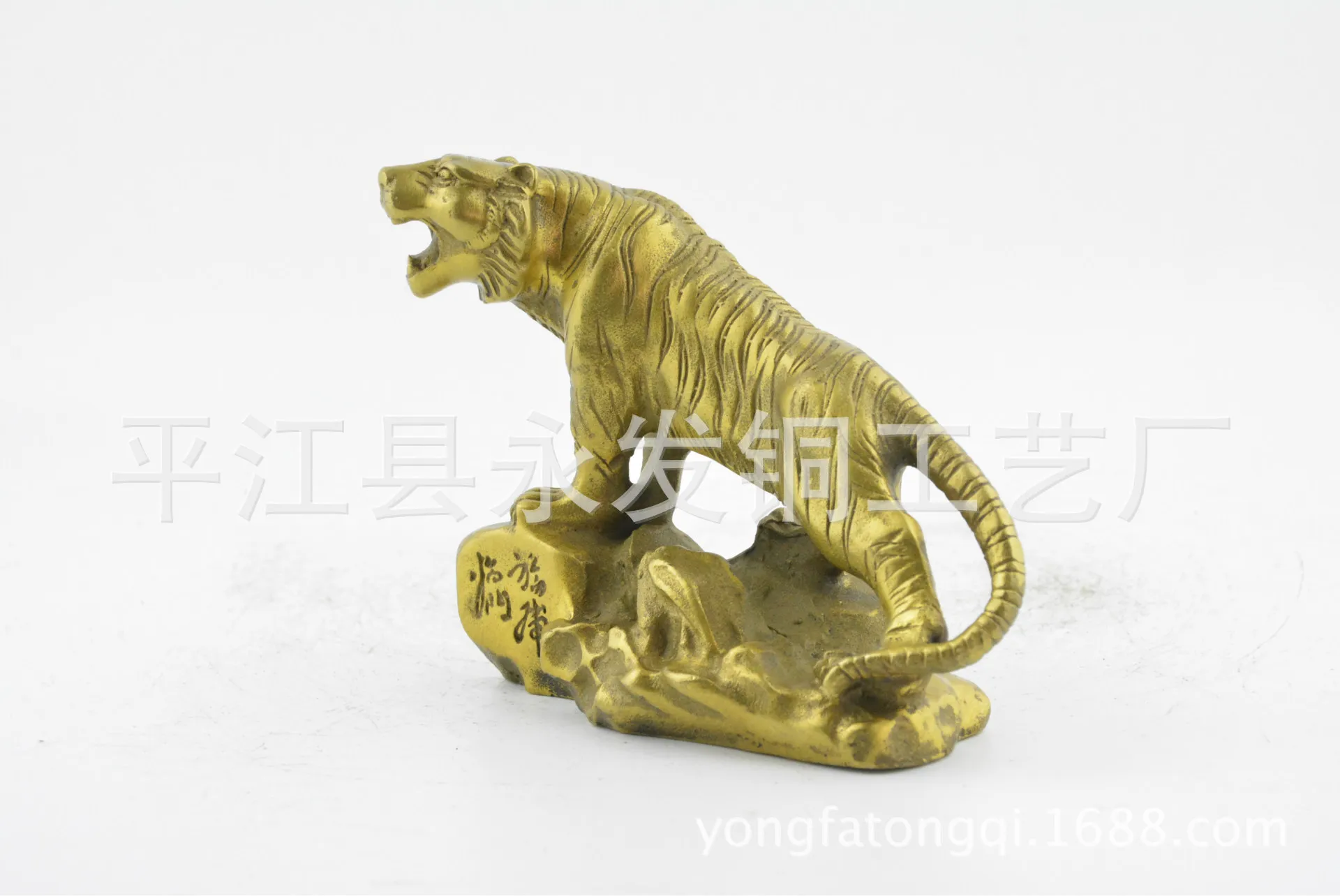 Чистая медь Shangshan Тигр и тигр Зодиак ремесло домашнее украшение фэншуй украшение стола