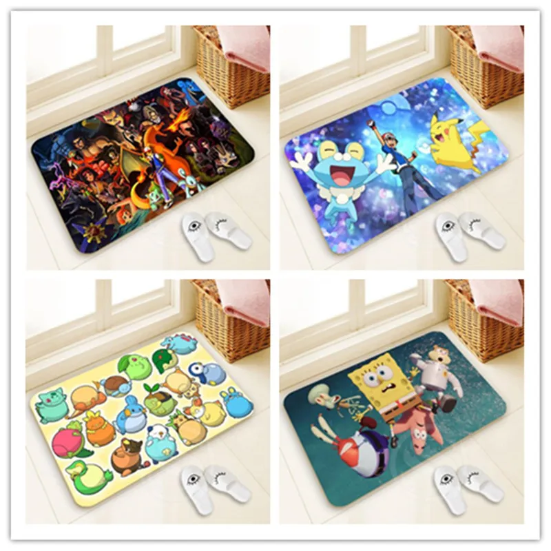 

Best Nice Custom Pokemon Doormat Home Decor Pattern Door mat Floor Mat foot pad