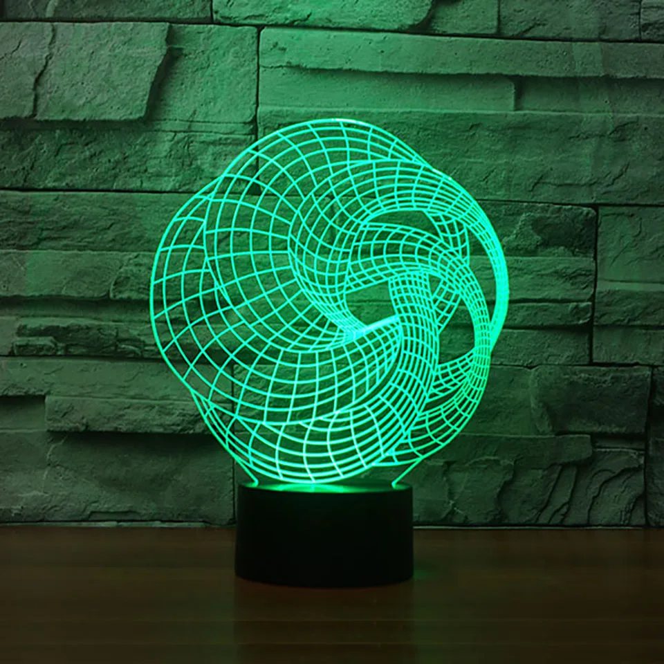 Office Decor Light Fixture 3D Visual Abstract Connect Graphic Led