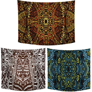

Vintage Pattern Print Tapestry Islamic Family Living Room Dining Table Bedroom Bedside Decoration Creative Beach Towel Yoga Mat