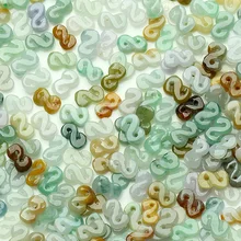 Натуральный нефрит три DIY части хенд Бирма jade аксессуары ювелирные изделия ручной работы материалы 8 слов