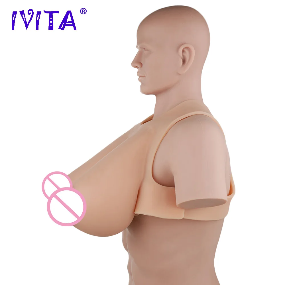 Реалистичная силиконовая форма для груди IVITA 8300 г трансвеститов искусственные