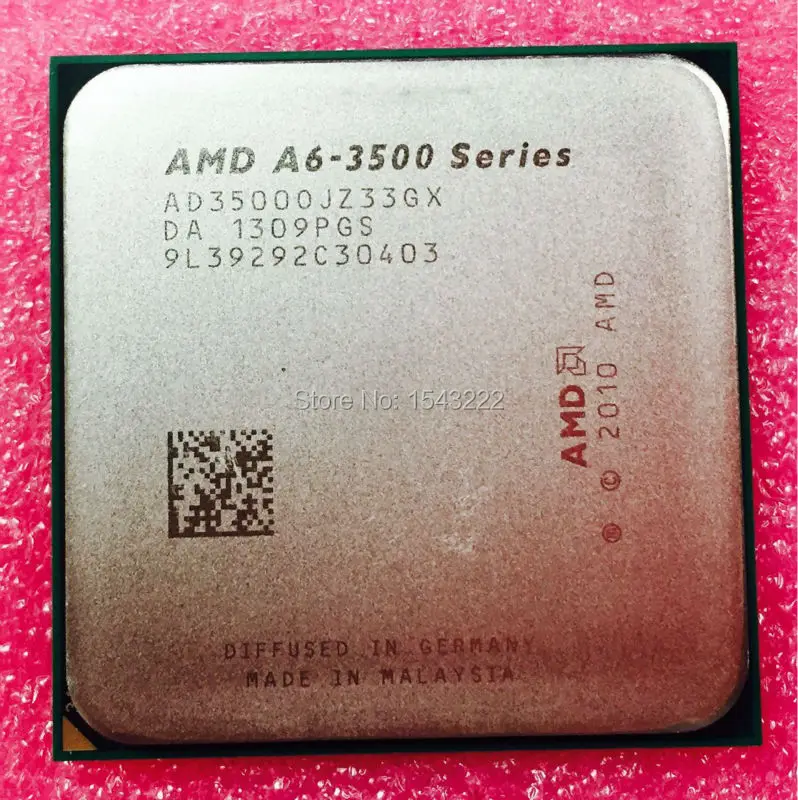 

AMD Athlon A6 3500 2.1GHz Triple-Core CPU Processor AD3500OJZ33GX 65W Socket FM1