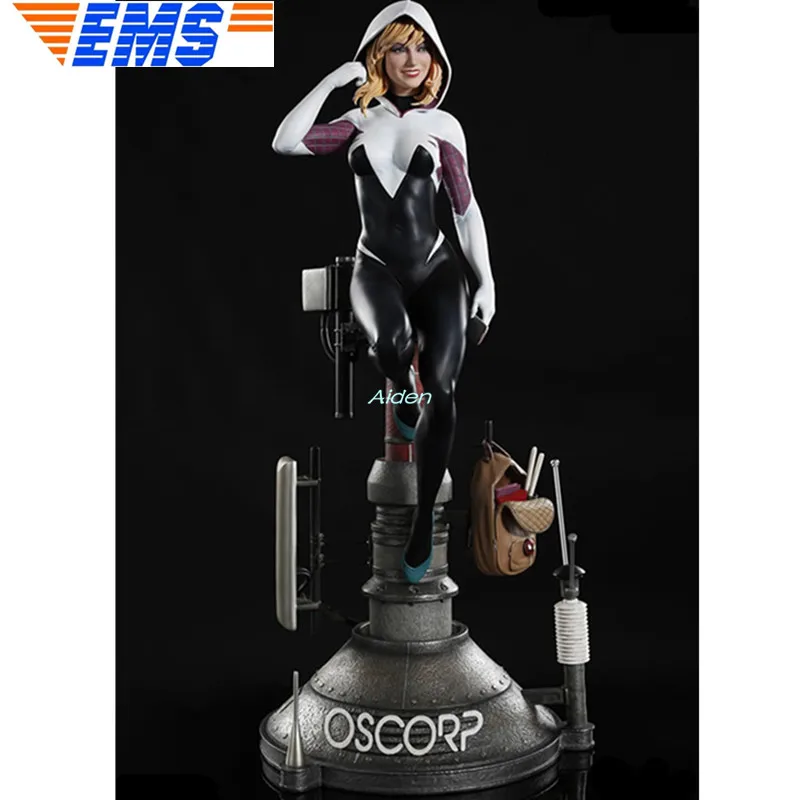 

22" Anime Sexy Figures Statue Spider Gwen Bust Gwen Stacy Full-Length Portrait Spider-Man GK Action Figure PF Toy BOX 57CM B1592