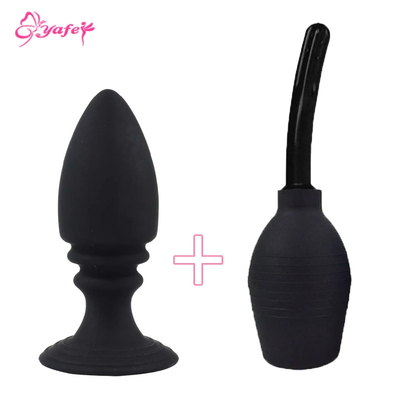 Силиконовая Анальная пробка для массажа точки G Мужская дилдо геев анальная и