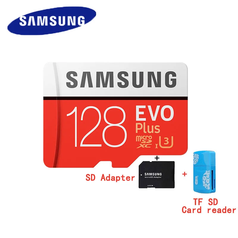 SAMSUNG оригинальный Micro SD карты 128 ГБ u3 карты памяти 128 ГБ EVO Plus sdhc u3 c10 TF карты C10 90 МБ/с. MICROSDXC UHS-1 Бесплатная доставка