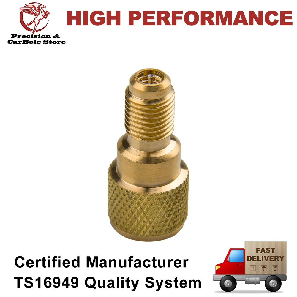 

R134a Brass Can Tap Valve, AC DV-134 Refrigerant Tap Dispensing Valve 1/2" ACME Thread Adapter Opener Valve