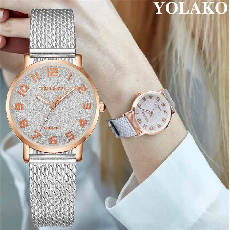 Модные Простые Женские часы YOLAKO Ulzzang с маленьким циферблатом женские для девушек