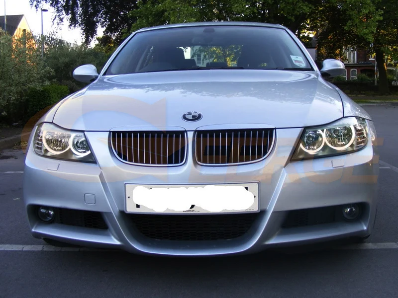 Для BMW 3 серии E90 E91 LCI 2009 2010 2011 галогенные фары отличное Ультра яркое освещение CCFL ангельские глазки комплект halo кольца