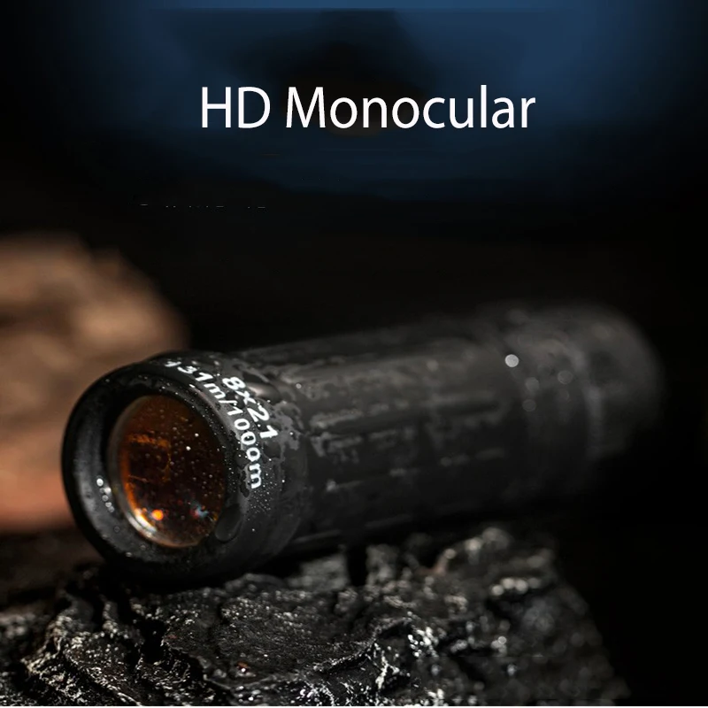

8X21 Monocular Night Vision Monocular Black Camouflage HD Optical 10X Focus Monocular Telescope for Travel Hunting Telescope