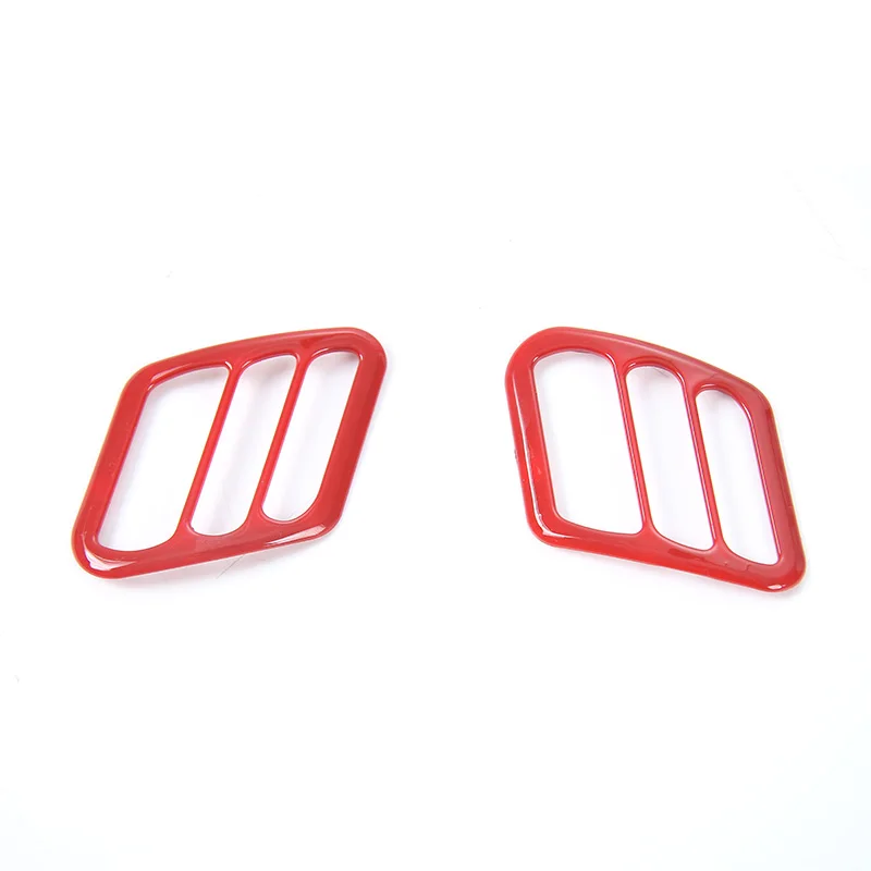 SHINEKA интерьерные молдинги для Jeep Wrangler TJ 1997-2006 приборная панель вентиляционное отверстие Отделка Декоративные наклейки для Wrangler TJ - Название цвета: Красный