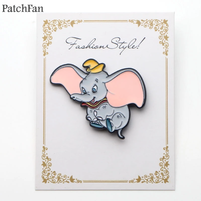 Patchfan Dumbo цинковые булавки para рюкзак Прайд металлические украшения для одежды медаль для сумки рубашка шляпа Значки броши для мужчин и женщин A0761