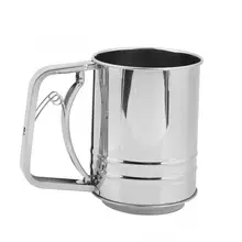 Новое поступление практичный и удобный из нержавеющей стали ручной сито для муки, решето для муки, сито для муки, инструмент для выпечки