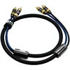 RCA Stereo Cable/Cord Top Grade Dual 2 RCA Male to 2RCA Male Audio Cable,Digital&Analog,Double-Shielded,PRO Series) for AV Hi-Fi ► Photo 3/6