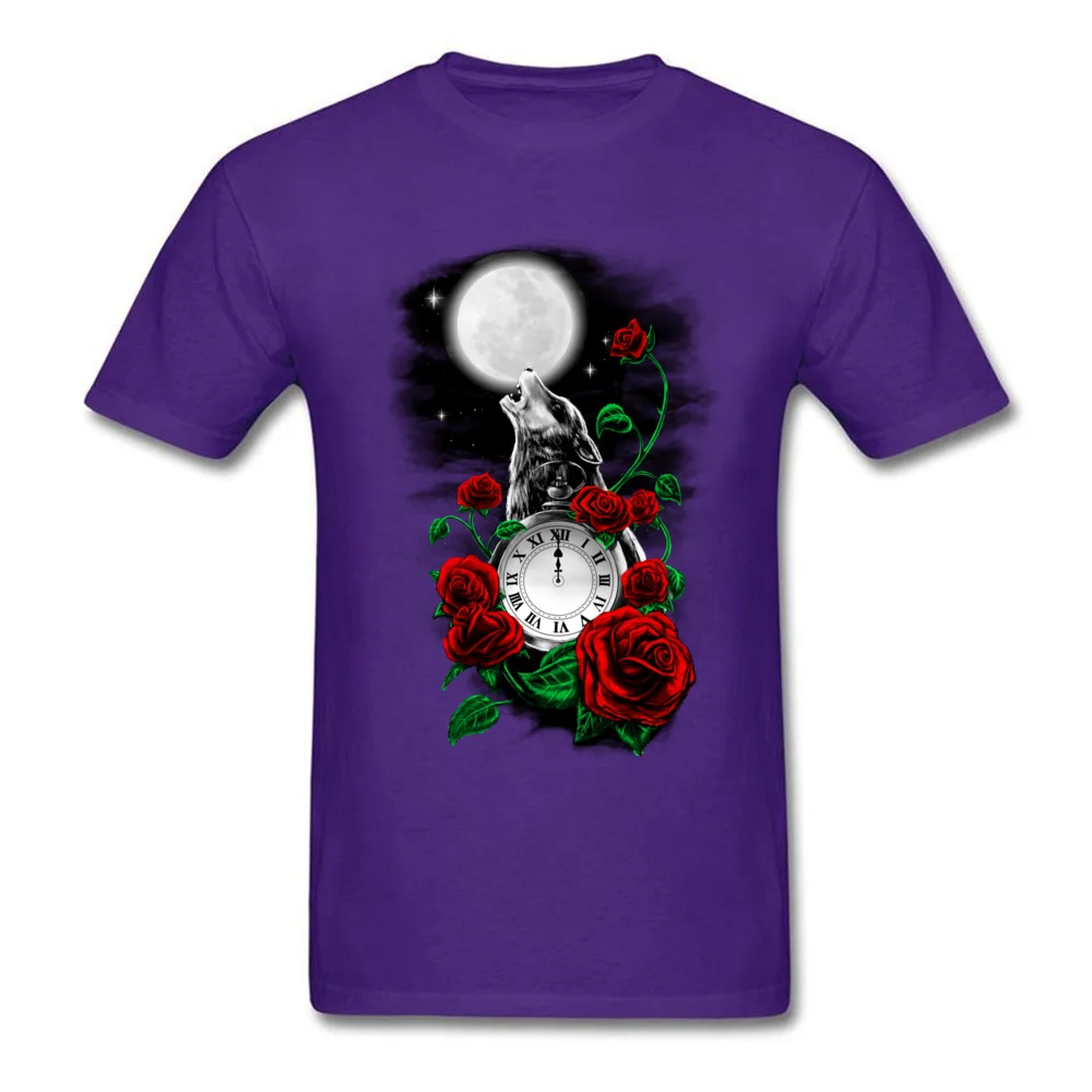 High Quality Men Tops Shirts Midnight Howl Casual T-shirts 100% Cotton Short Sleeve Summer T-shirts O-Neck Drop Shipping Midnight Howl purple