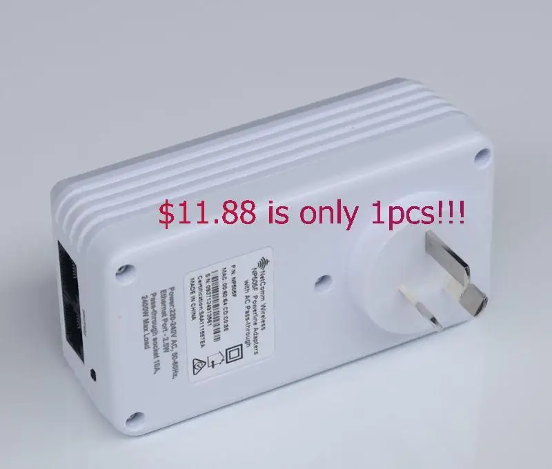NetComm NP505F 500 мбит/с адаптер питания 85% PassThru Homeplug сетевой разъем АС 1000 Мбит/с двойной Lan IPTV STB лучше, чем TP-Link