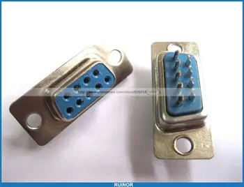 

50 Pcs D Sub 9 Pin Female Solder Connector for PC Use
