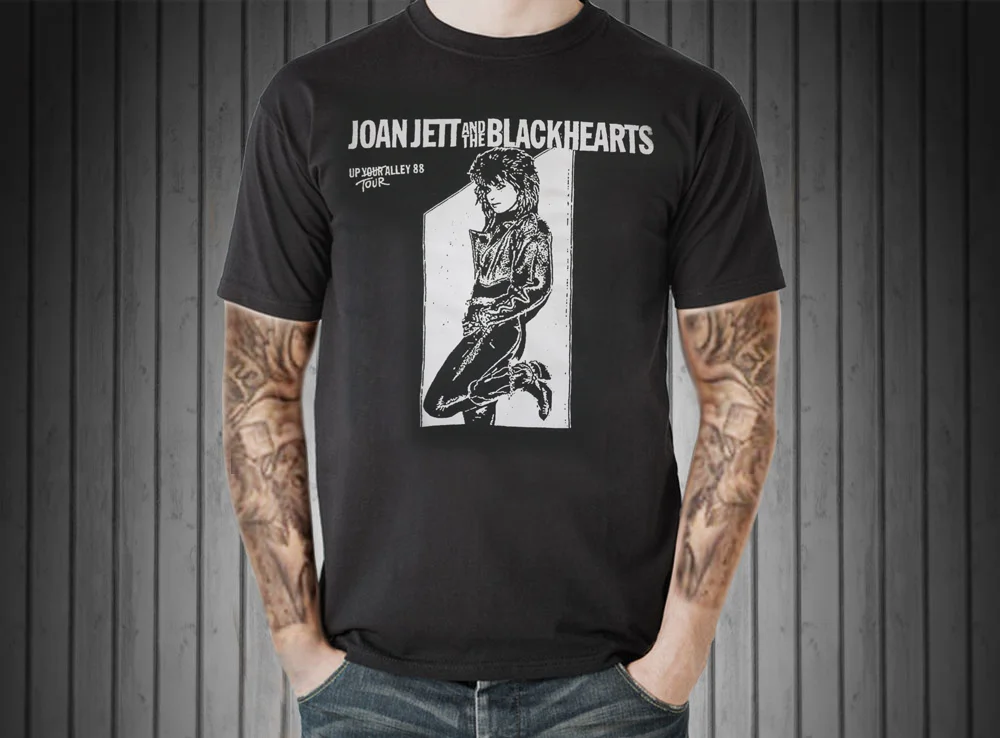 Joan Jett &amp The Blackhearts Винтажная футболка в стиле ретро с графическим рисунком