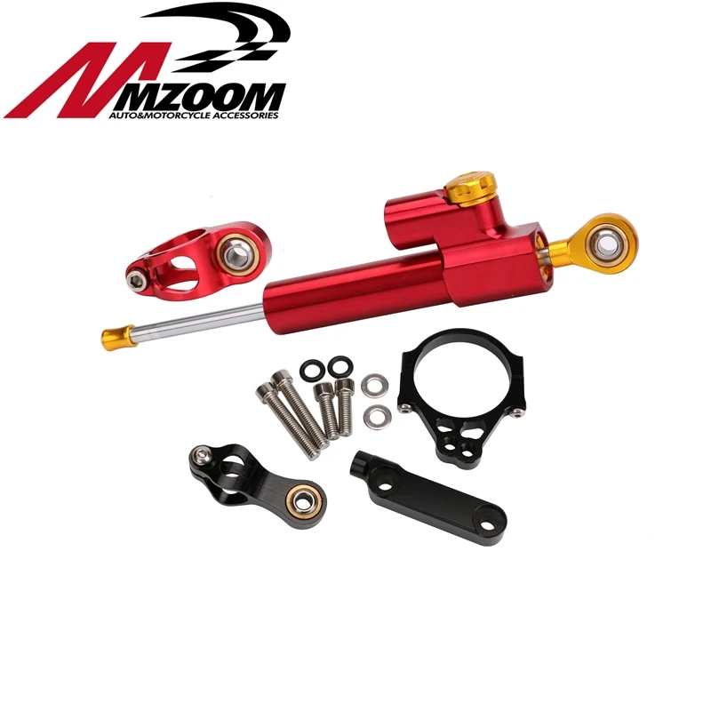 Motorcycle Aluminum CNC Steering Damper + Adjustable Cushion